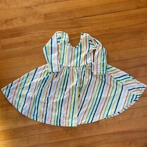 Vibrant Striped Kids Dress